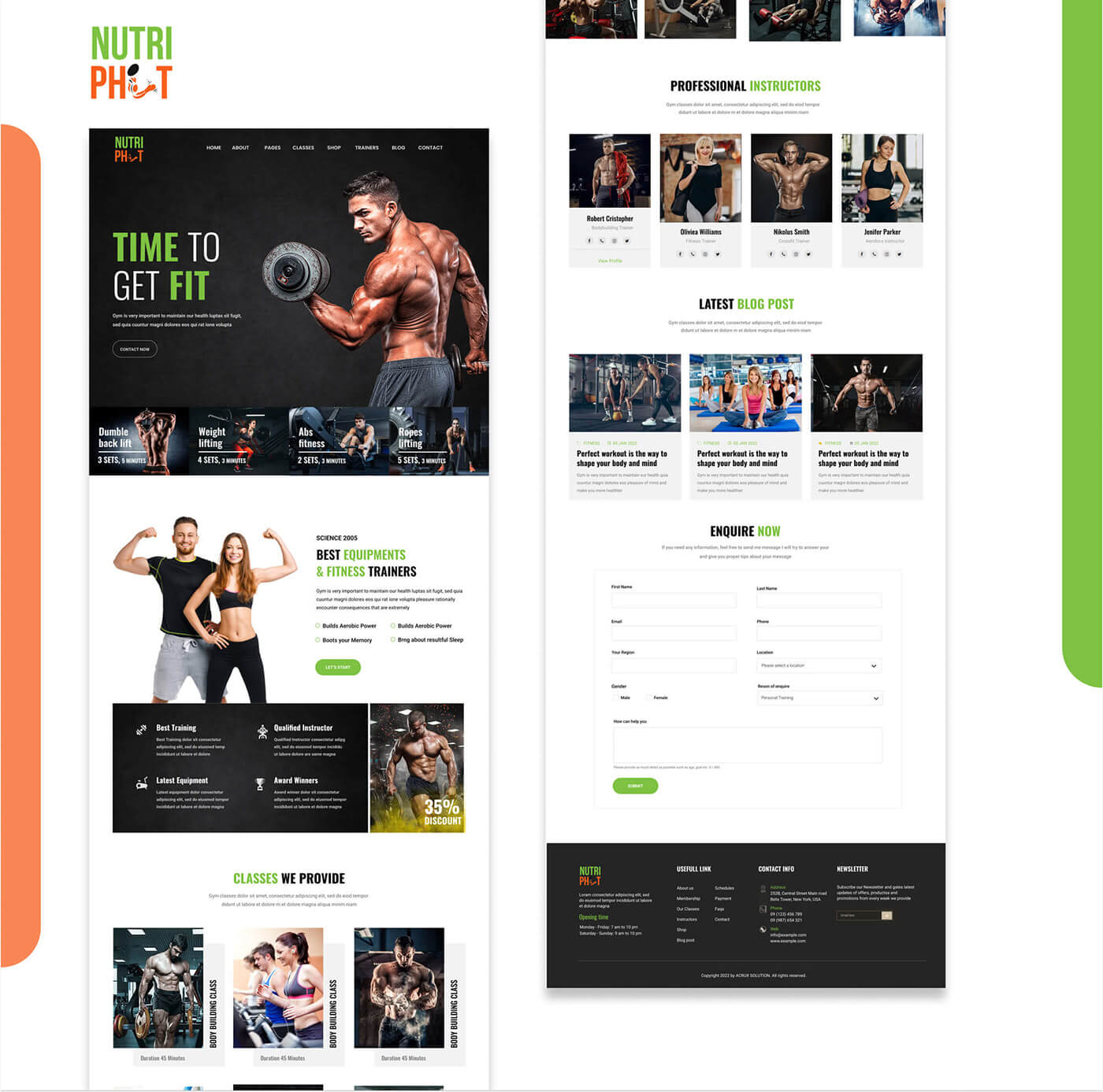 Fitness Website