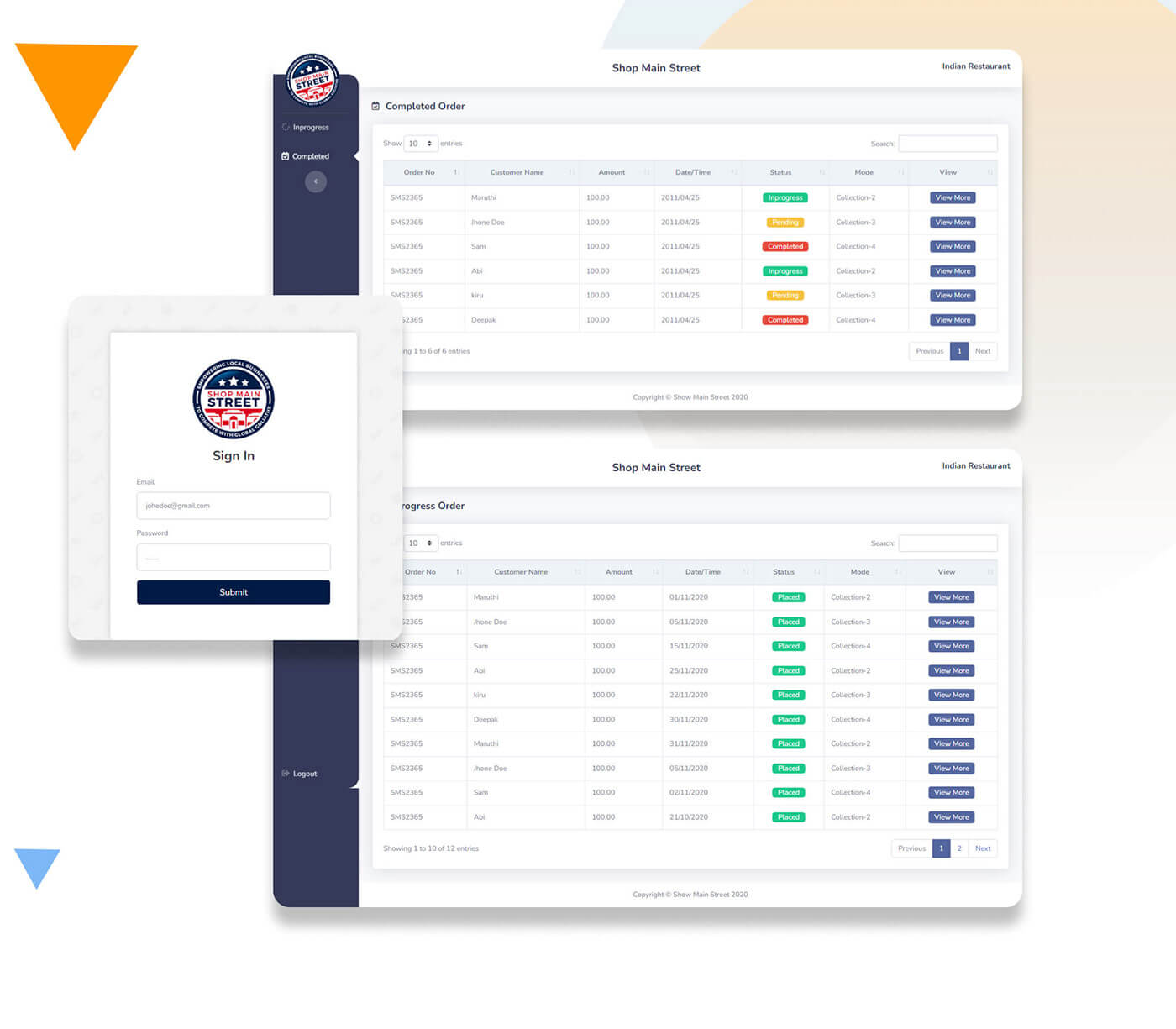 Admin Street Dashboard